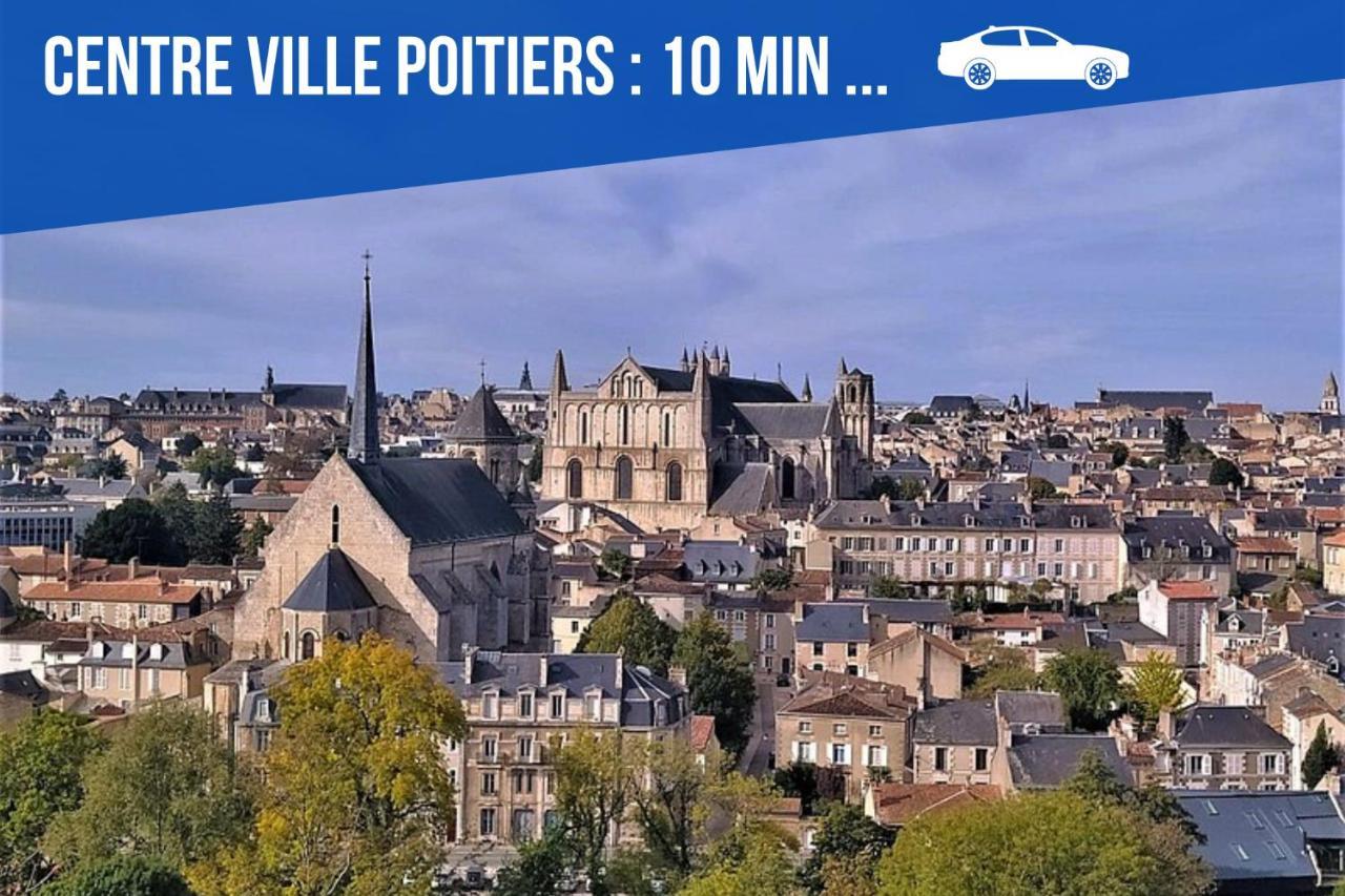 Bel Appartement T2 Climatise Avec Piscine Poitiers-Futuroscope-Creps De Poitiers Vouneuil-sous-Biard Εξωτερικό φωτογραφία