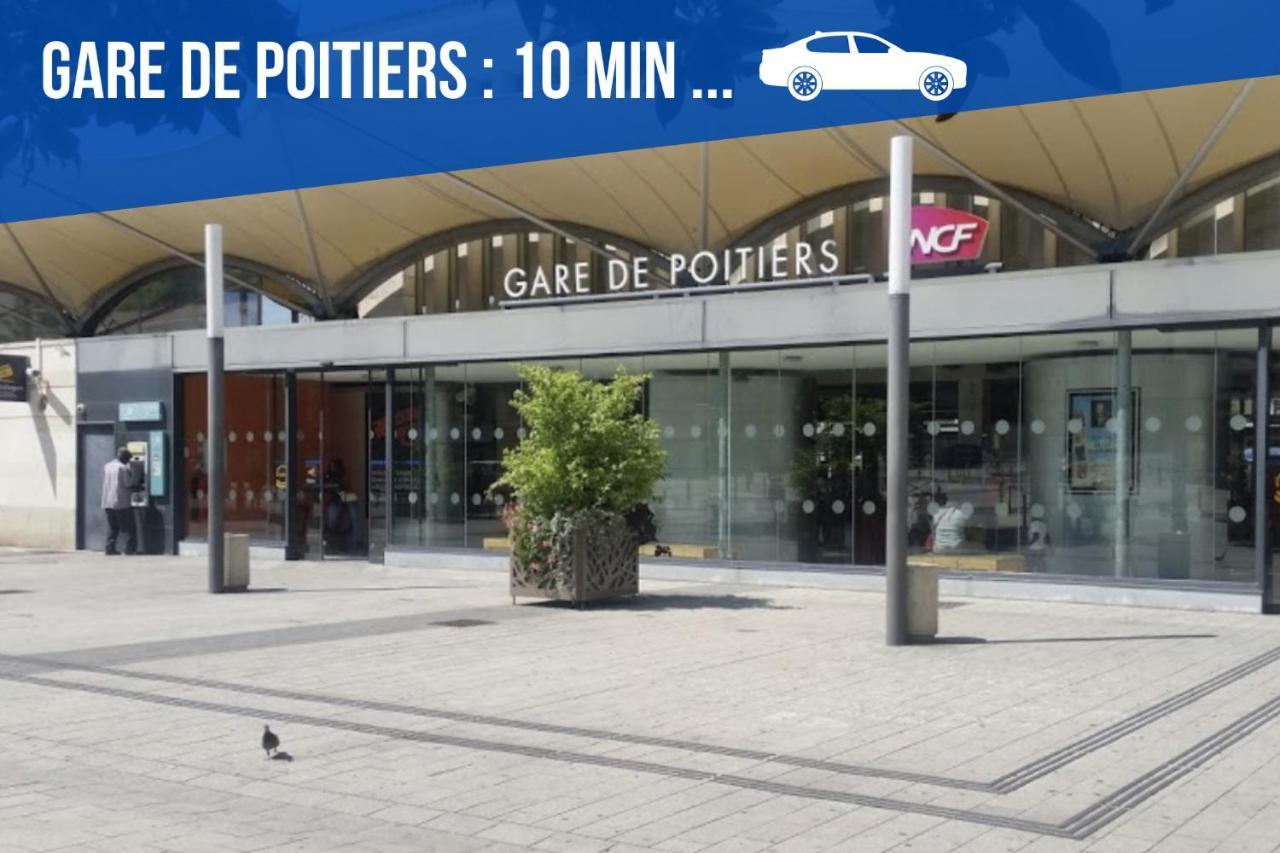 Bel Appartement T2 Climatise Avec Piscine Poitiers-Futuroscope-Creps De Poitiers Vouneuil-sous-Biard Εξωτερικό φωτογραφία
