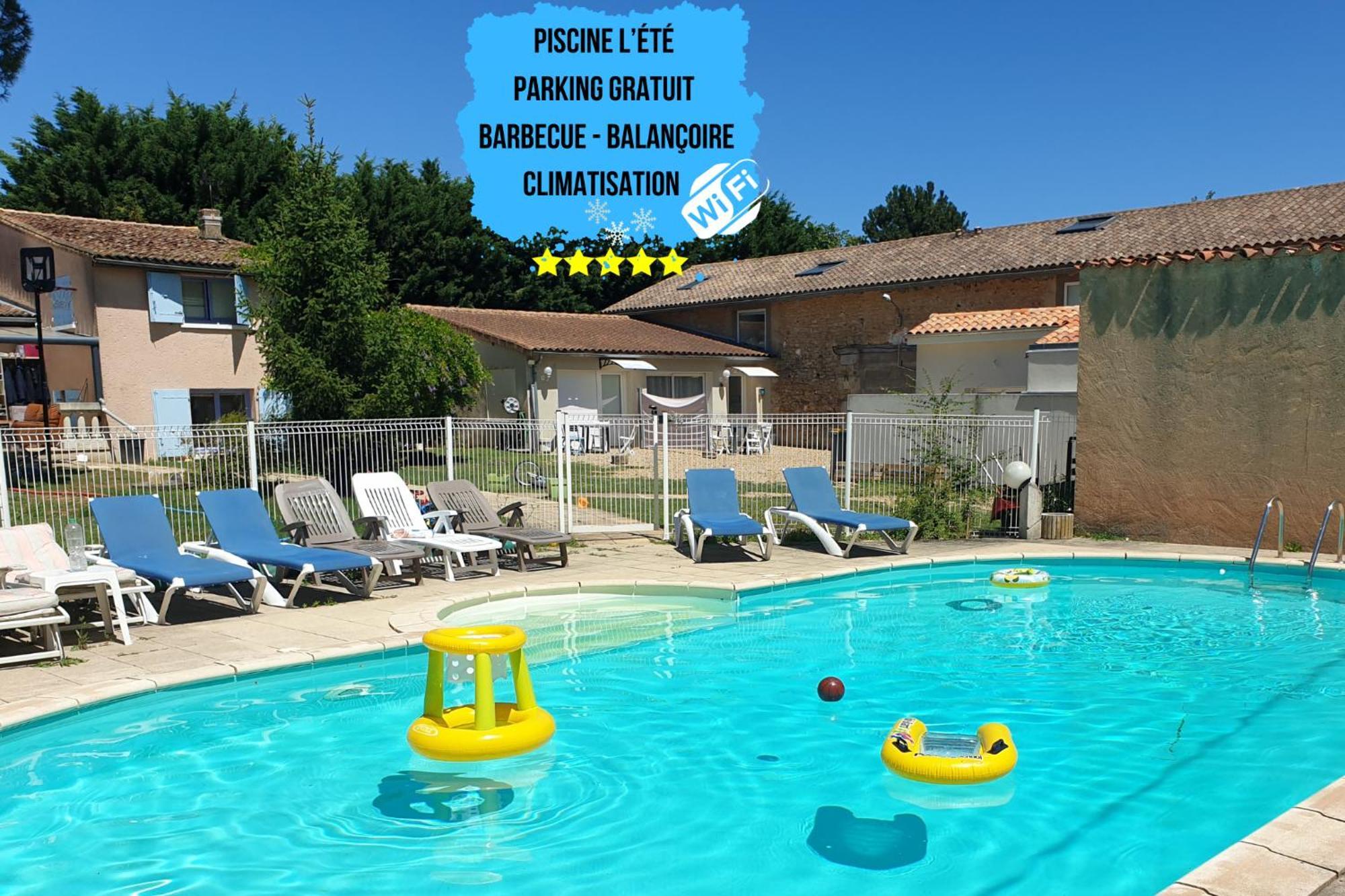Bel Appartement T2 Climatise Avec Piscine Poitiers-Futuroscope-Creps De Poitiers Vouneuil-sous-Biard Εξωτερικό φωτογραφία